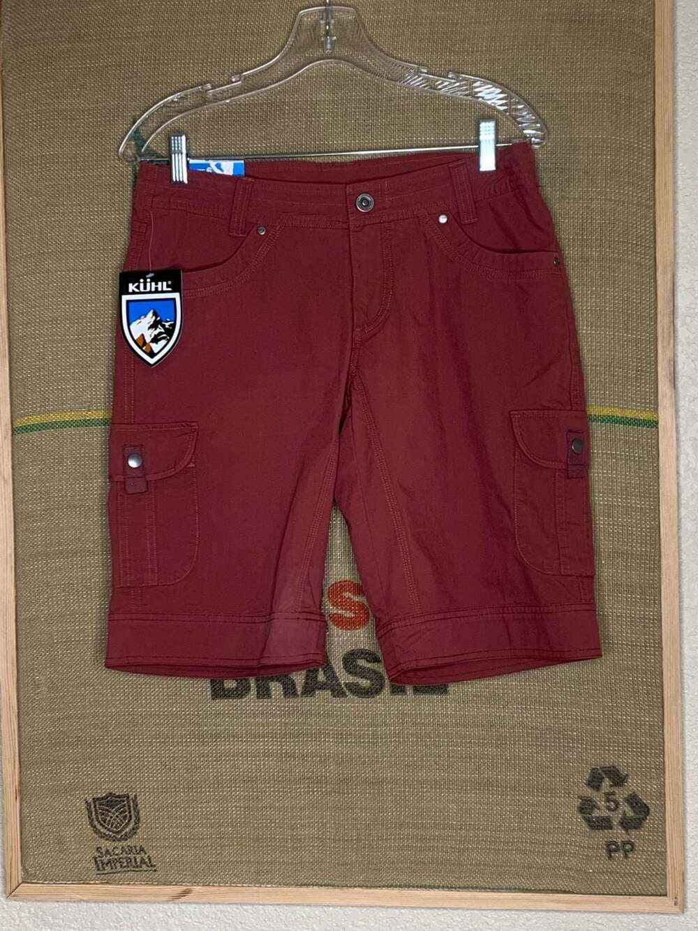 KÜHL Splash 11 Womens Size 6 Cargo Hiking Shorts Burgundy